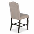 Bowery Hill Retro Harbor Gray Counter Chair with Light Stone colored fabric