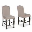 Bowery Hill Retro Harbor Gray Counter Chair with Light Stone colored fabric