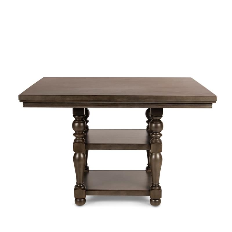 Bowery Hill Contemporary / Modern Distressed Harbor Grey Counter Table