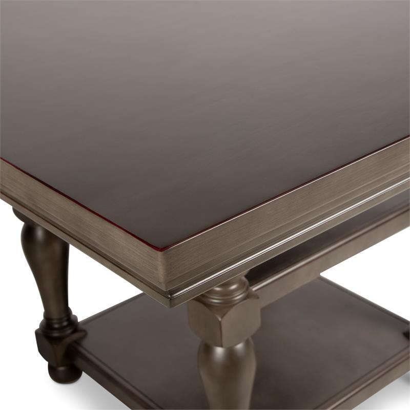 Bowery Hill Contemporary / Modern Distressed Harbor Grey Counter Table