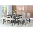 Bowery Hill Contemporary / Modern Distressed Harbor Grey Counter Table