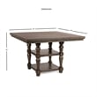 Bowery Hill Contemporary / Modern Distressed Harbor Grey Counter Table