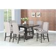 Bowery Hill Contemporary / Modern Distressed Harbor Grey Counter Table