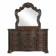 Bowery Hill Traditional Royale Brown Cherry 9-Drawer Dresser and Mirror