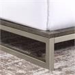 Bowery Hill Modern Walnut King Engineered Wood 4-Piece Bedroom Set