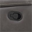 Bowery Hill Transitional Charcoal Faux Leather Manual Reclining Sofa