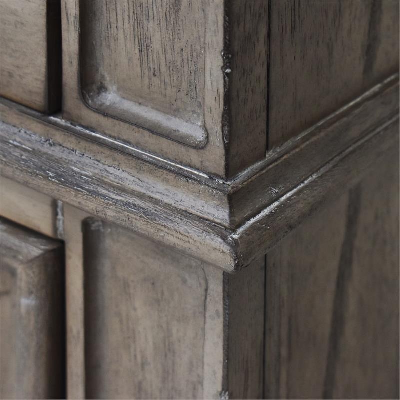 Bowery Hill Farmhouse Highland Park Driftwood Gray Wood 5-drawer Chest