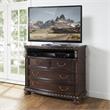 Bowery Hill Wood Rich Cocoa Media Chest Rectangular Wire Management 39