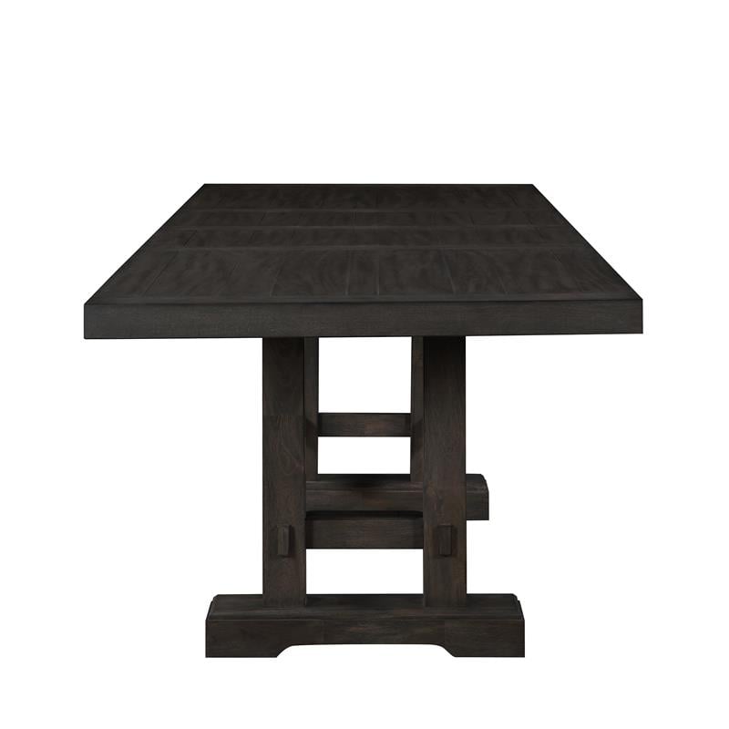 Bowery Hill Contemporary Dusky Cedar Brown Wood Counter Height Dining Table