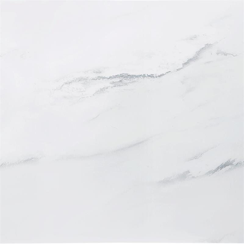 Bowery Hill Sterling White Faux Marble and Deep Cherry Finish Dining Table