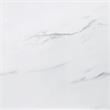 Bowery Hill Sterling White Faux Marble and Deep Cherry Finish Dining Table