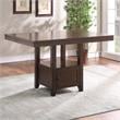 Bowery Hill Transitional Espresso Wood 7-Piece Counter Storage Dining Set