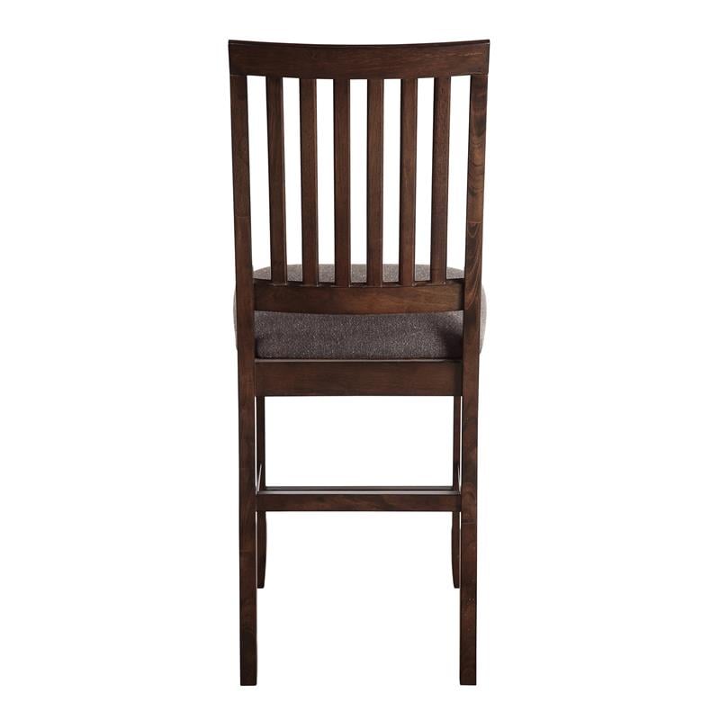 Bowery Hill Transitional Espresso Wood 7-Piece Counter Storage Dining Set