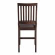Bowery Hill Transitional Espresso Wood 7-Piece Counter Storage Dining Set