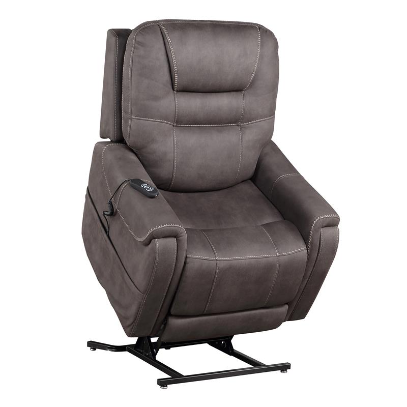 Bowery Hill Transitional Stone Microfiber Power Lift Chair with Heat