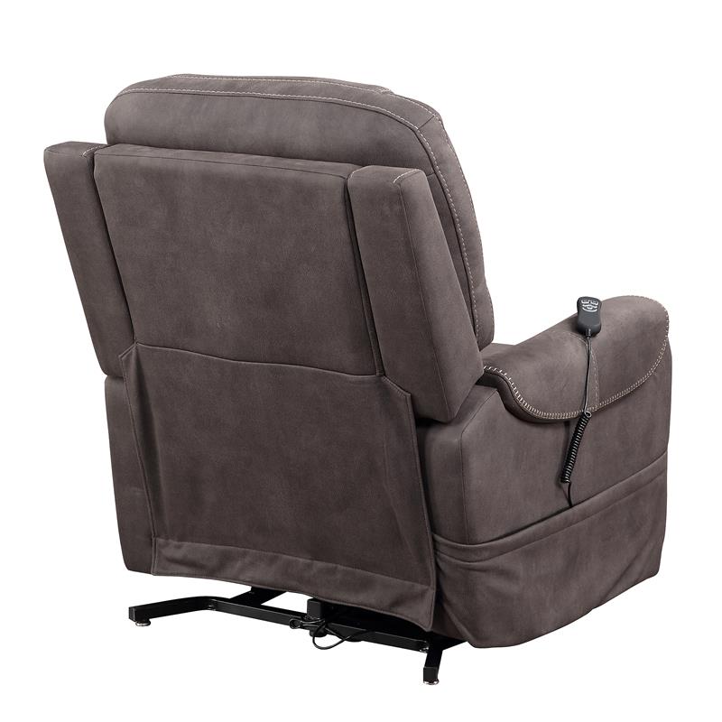 Bowery Hill Transitional Stone Microfiber Power Lift Chair with Heat