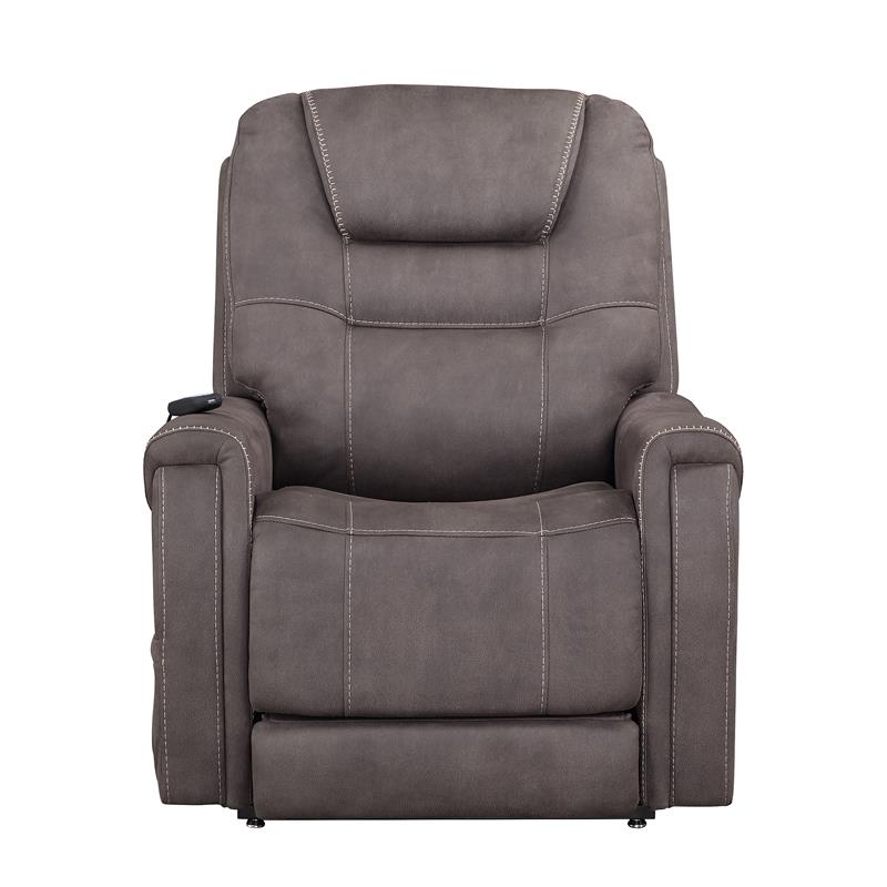 Bowery Hill Transitional Stone Microfiber Power Lift Chair with Heat
