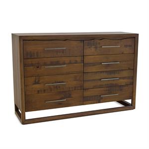 Bowery Hill Modern 8-drawer Wood Dresser in Mocha Brown Finish
