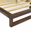 Bowery Hill Modern Queen Mocha Brown Finish Wood Platform Bed
