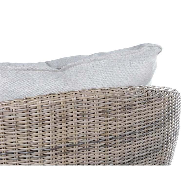 Bowery Hill Coastal Driftwood Gray Finish Wicker Patio 3-Pack