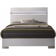 Bowery Hill Modern / Contemporary Queen Panel Bed in White Finish