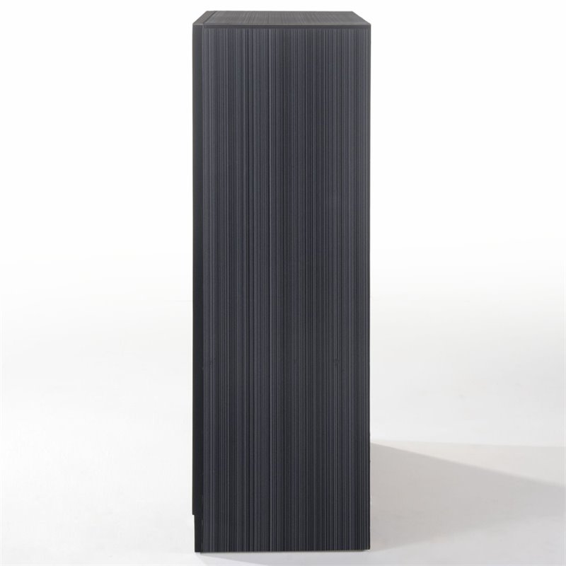 Bowery Hill Modern / Contemporary 6 Drawers Chest in Black Finish