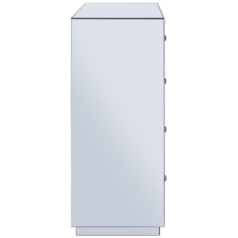 Bowery Hill Modern Console Table in Wood and Mirrored Finish