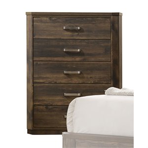 Bowery Hill Transitional / Modern Chest in Antique Walnut Finish