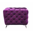 Bowery Hill Transitional / Modern Loveseat in Purple Fabric Finish