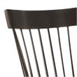 Bowery Hill Wooden Rocking Chair with Spindle Back and Recessed Armrest in Black