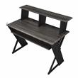 Bowery Hill Modern / Contemporary Metal Music Desk in Black Finish
