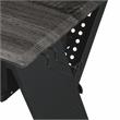 Bowery Hill Modern / Contemporary Metal Music Desk in Black Finish