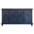 Bowery Hill Modern / Contemporary Rustic Blue Solid Wood 65