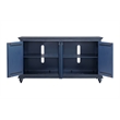Bowery Hill Modern / Contemporary Rustic Blue Solid Wood 65