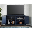 Bowery Hill Modern / Contemporary Rustic Blue Solid Wood 65