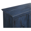 Bowery Hill Modern / Contemporary Rustic Blue Solid Wood 65