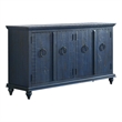 Bowery Hill Modern / Contemporary Rustic Blue Solid Wood 65
