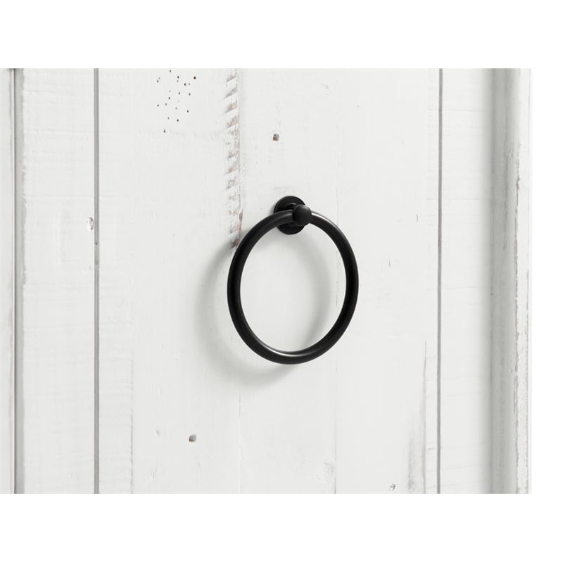 Bowery Hill Modern / Contemporary Rustic White Solid Wood 65