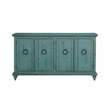 Bowery Hill Modern / Contemporary Rustic Turquoise Solid Wood 65