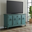 Bowery Hill Modern / Contemporary Rustic Turquoise Solid Wood 65