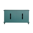 Bowery Hill Modern / Contemporary Rustic Turquoise Solid Wood 65