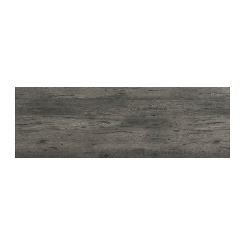 Bowery Hill Transitional Wood Multipurpose Bar Table Set in Charcoal