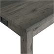 Bowery Hill Transitional Wood Multipurpose Bar Table Set in Charcoal