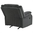 Bowery Hill Contemporary Upholstered Recliner in Slate Finish