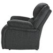 Bowery Hill Contemporary Upholstered Recliner in Slate Finish