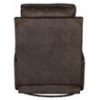 Bowery Hill Swivel Glider Recliner in Chocolate Brown Polyester Fabric