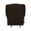 Bowery Hill Recliner in Chocolate Brown Polyester Chenile Fabric