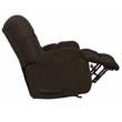 Bowery Hill Recliner in Chocolate Brown Polyester Chenile Fabric