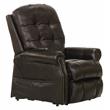 Bowery Hill Chocolate Brown Leather Power Lift Lay Flat Recliner