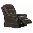 Bowery Hill Chocolate Brown Leather Power Lift Lay Flat Recliner
